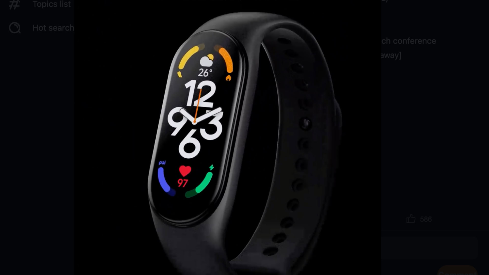 Mi Band 7 Xiaomi Weibo 2