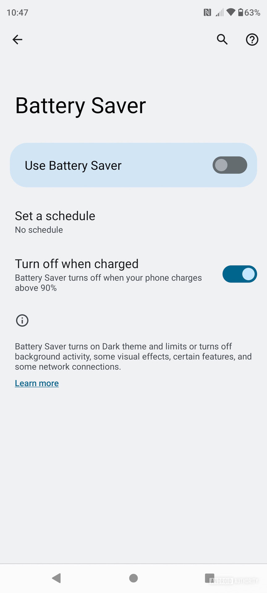 Motorola Edge Plus 2022 Battery saver