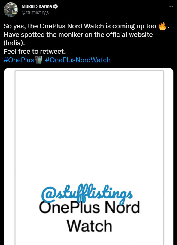 Mukul Sharma OnePlus Nord Watch