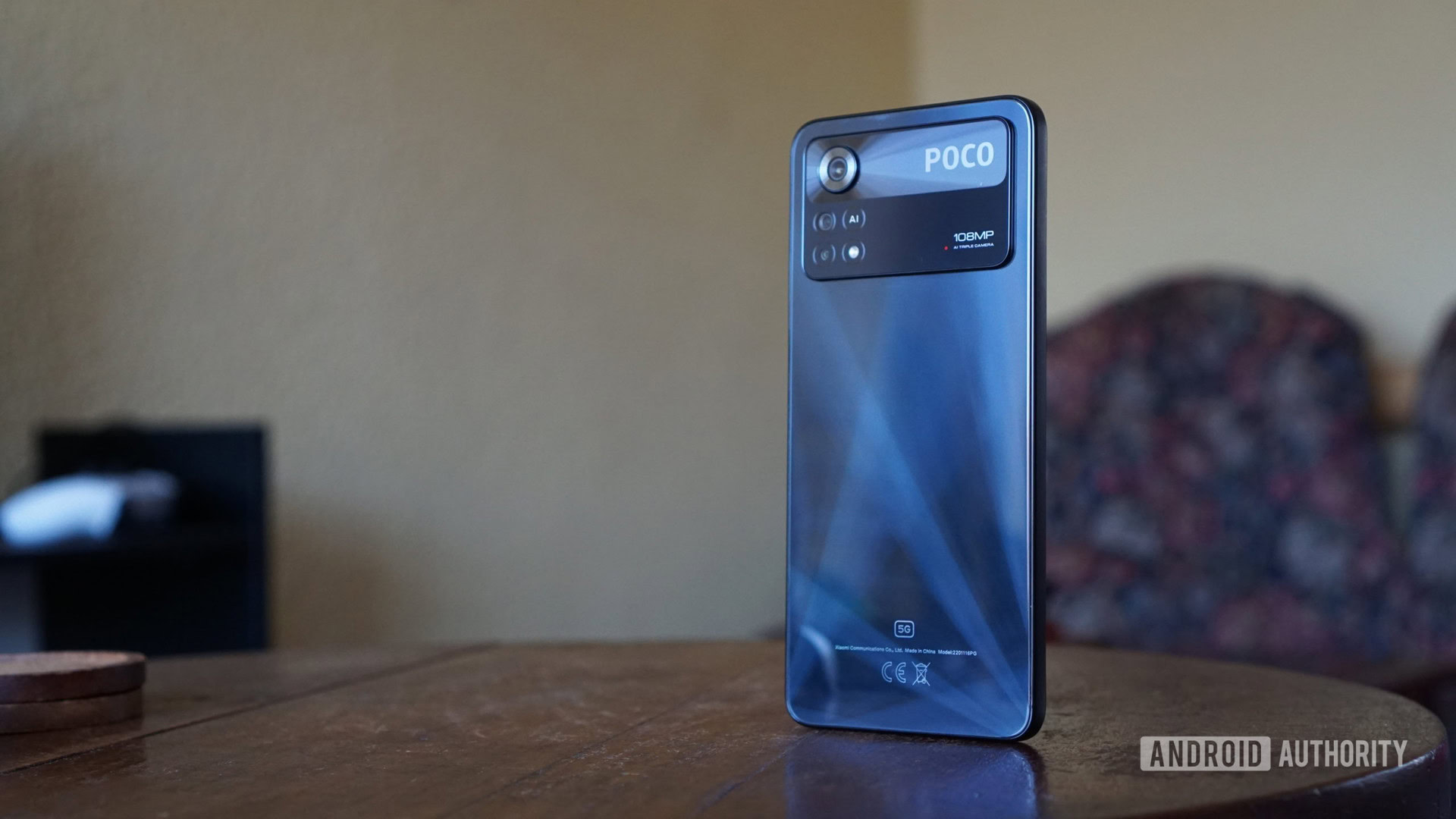 Poco X4 Pro back upright