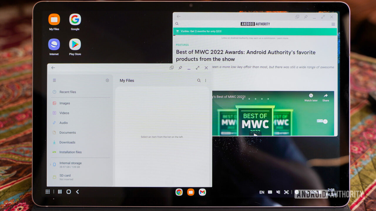 How does the Samsung Galaxy Tab S8 Plus hold up as a work machine?