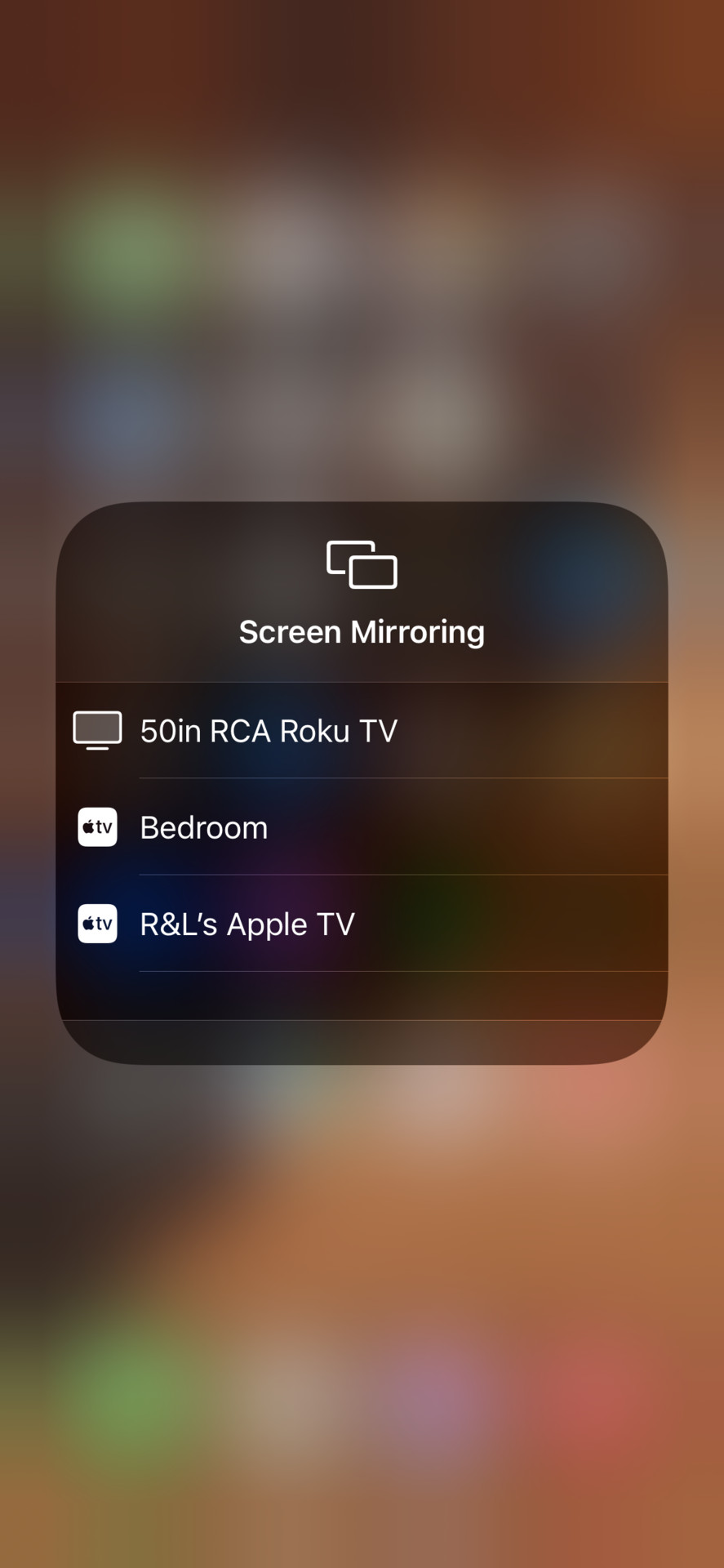 Screen Mirroring in iOS 15 1