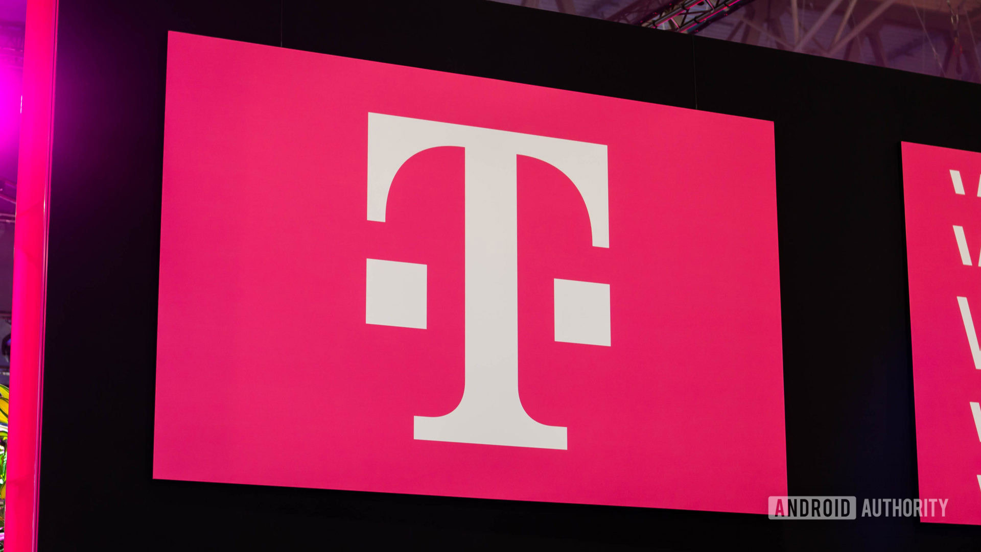 T Mobile logo on sign