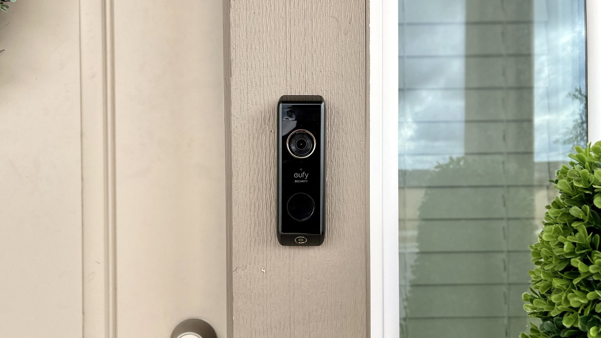 The Eufy Video Doorbell Dual head on