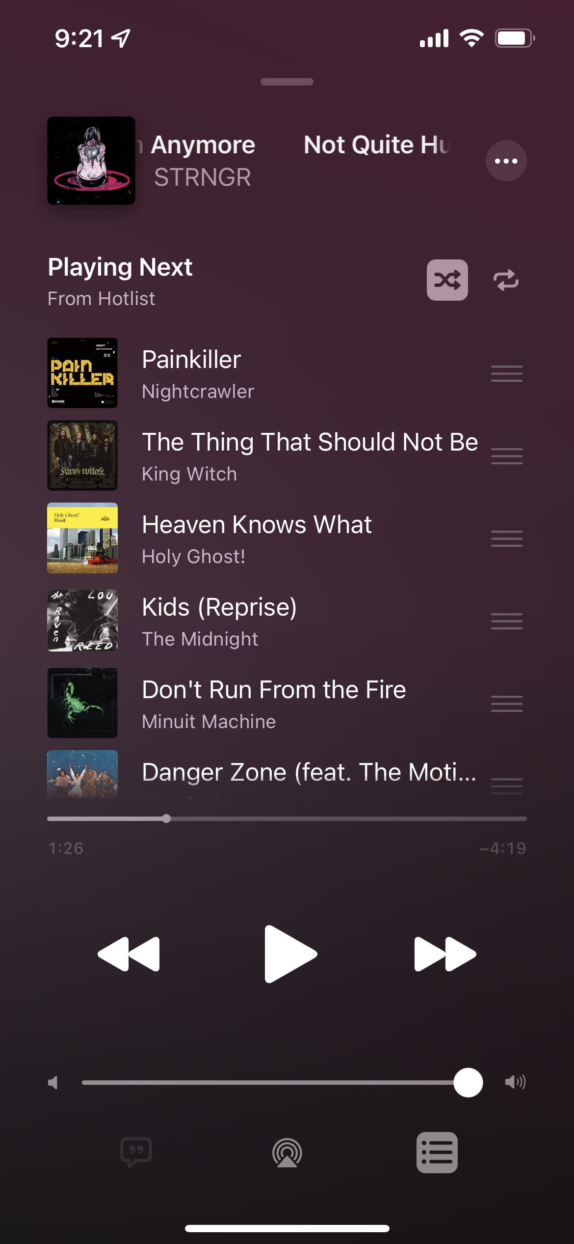 The Music app in iOS 15