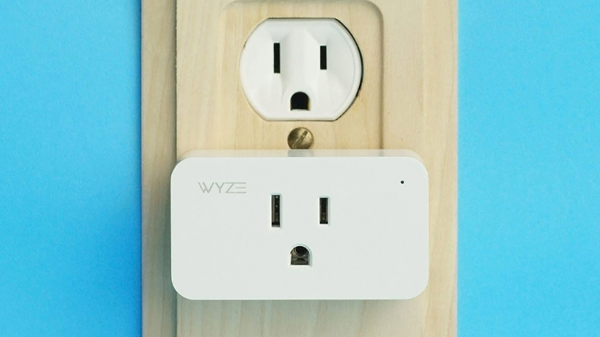 The Wyze Plug in an outlet