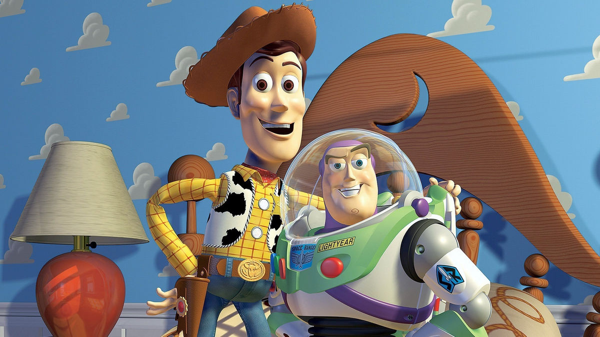 Woody and buzz in toy story - best family movies on disney plus