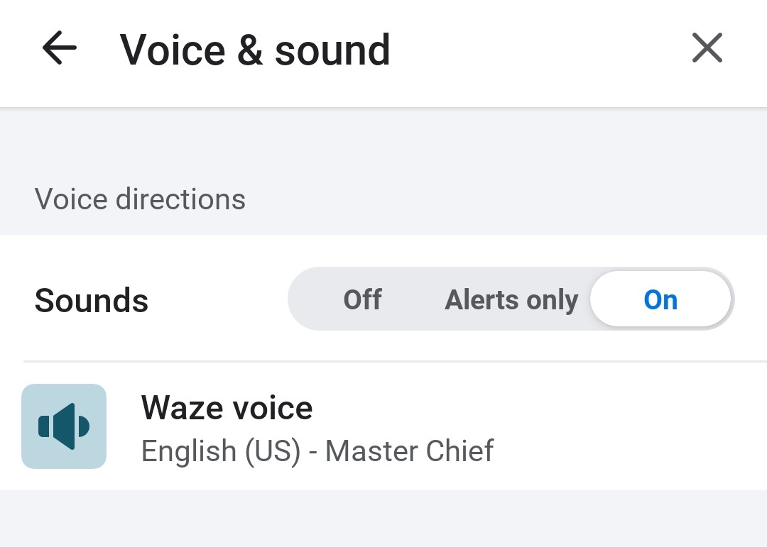 Waze voz y sonido