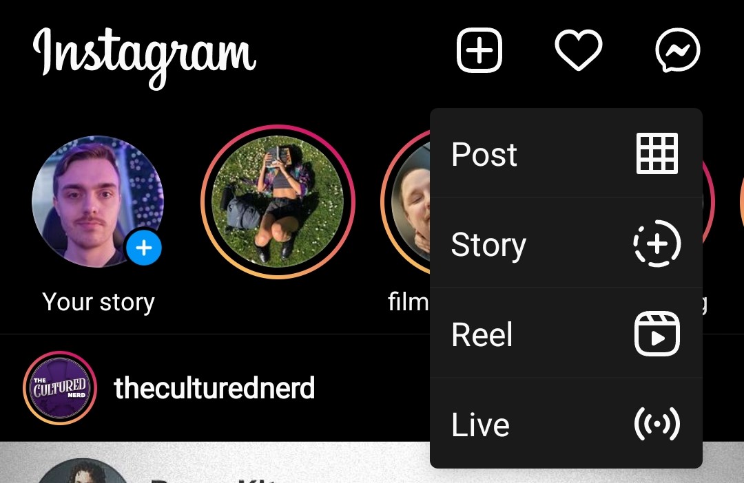 add post story Instagram