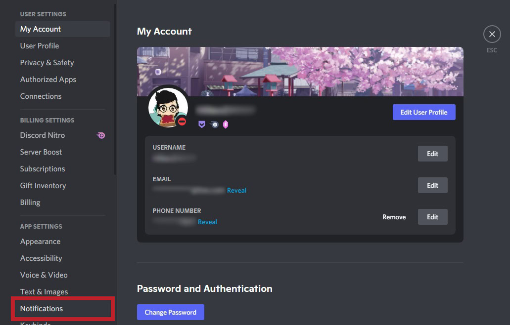 click notifications desktop discord