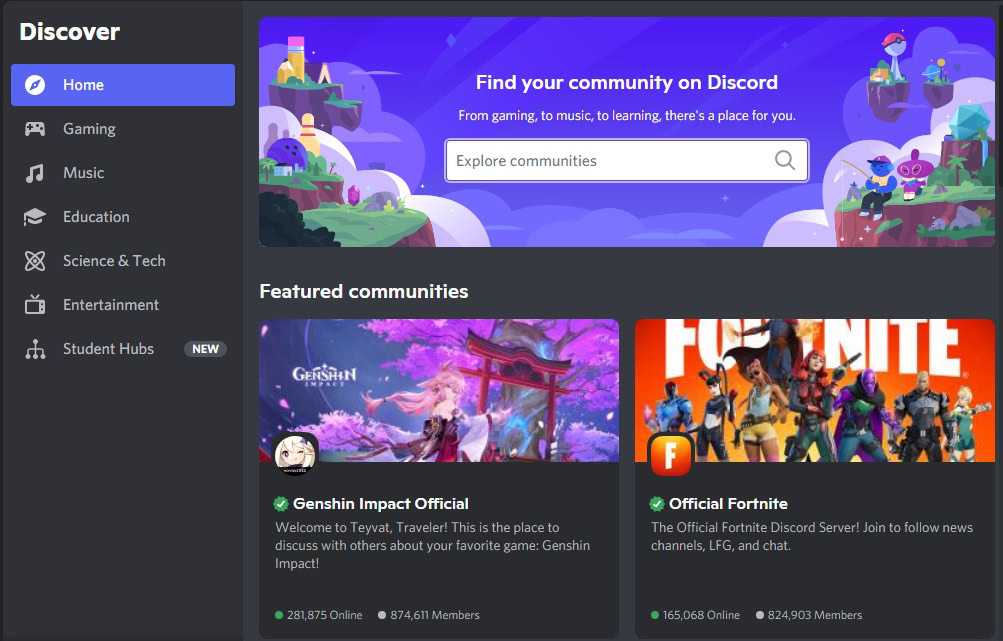 find your discord community