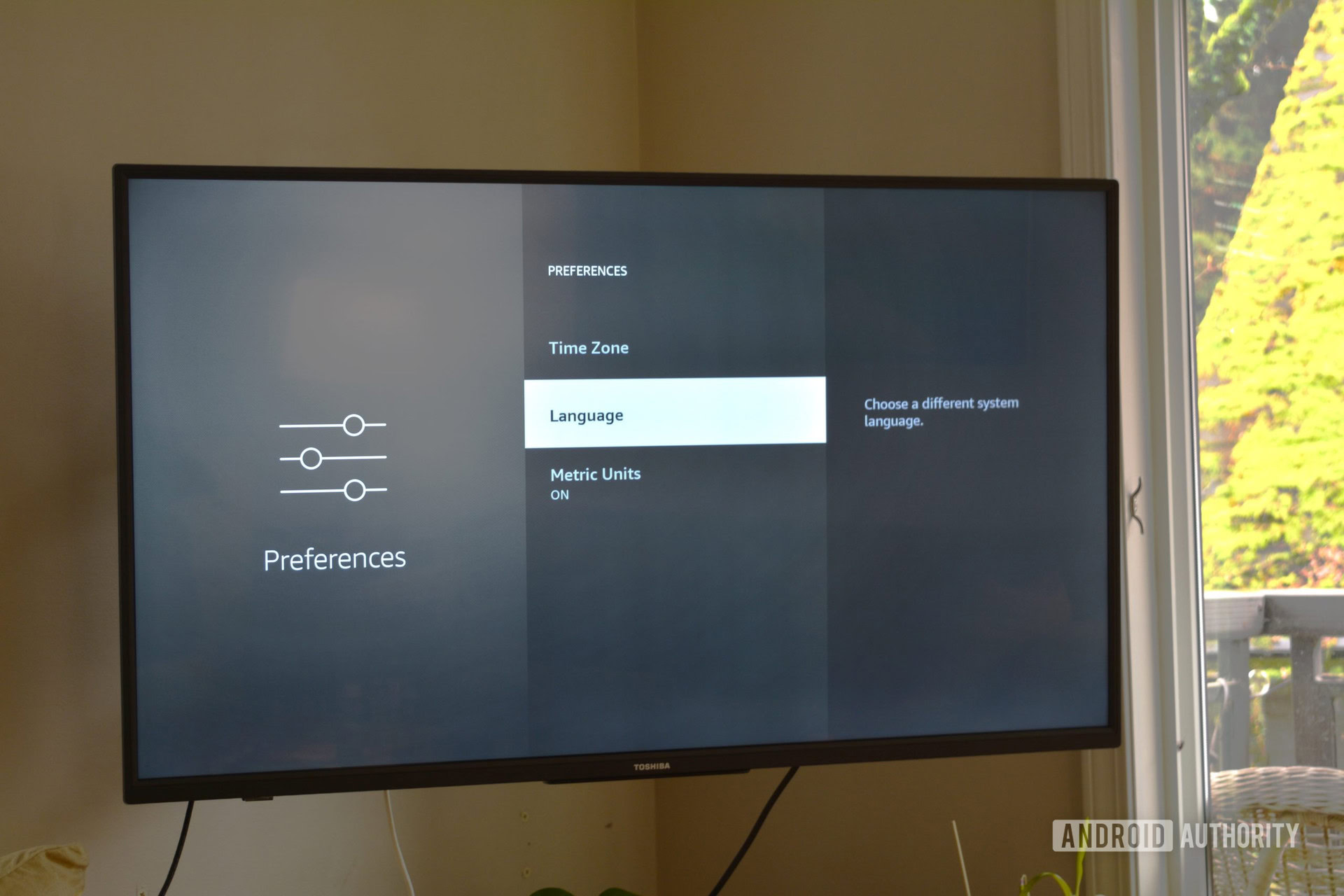 fire tv language preferences