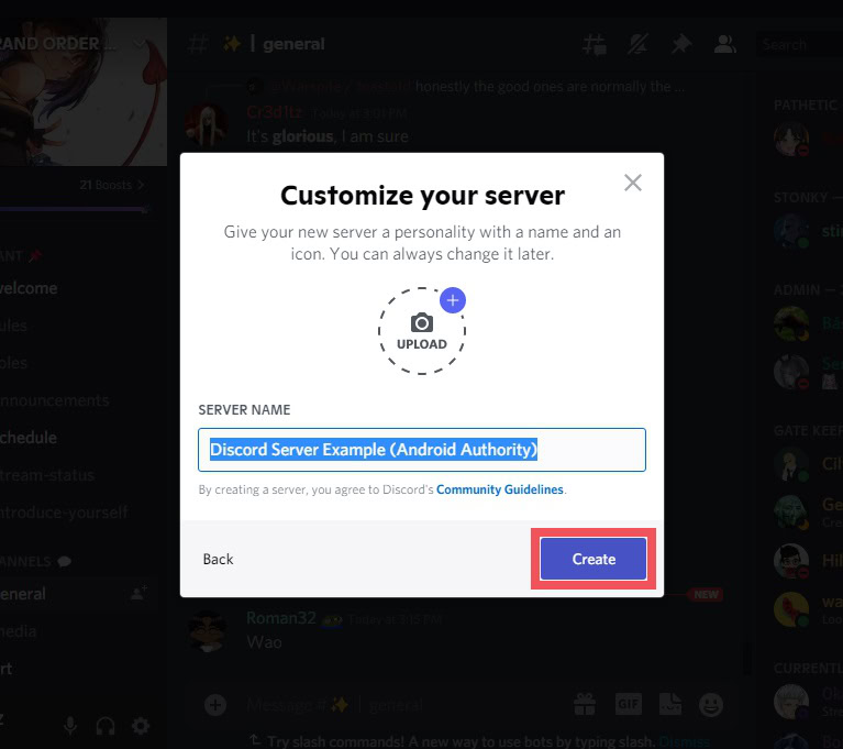 make your discord server