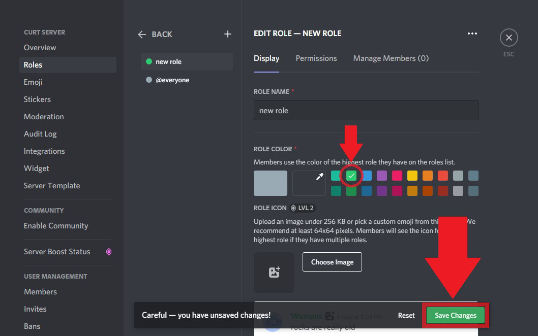 Add a second server list row – Discord