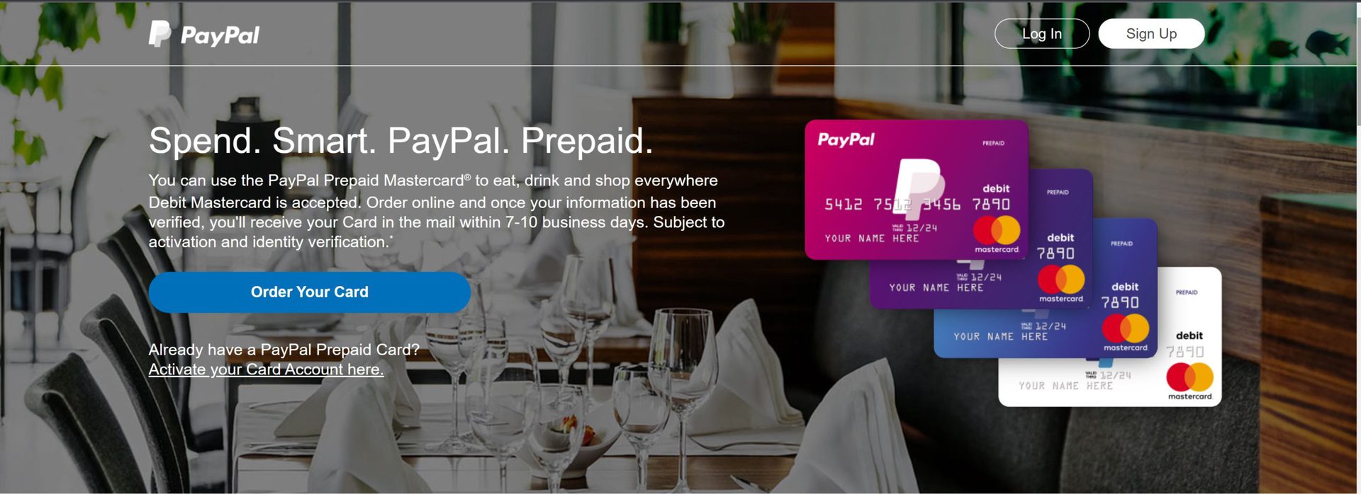 paypal prepaid card