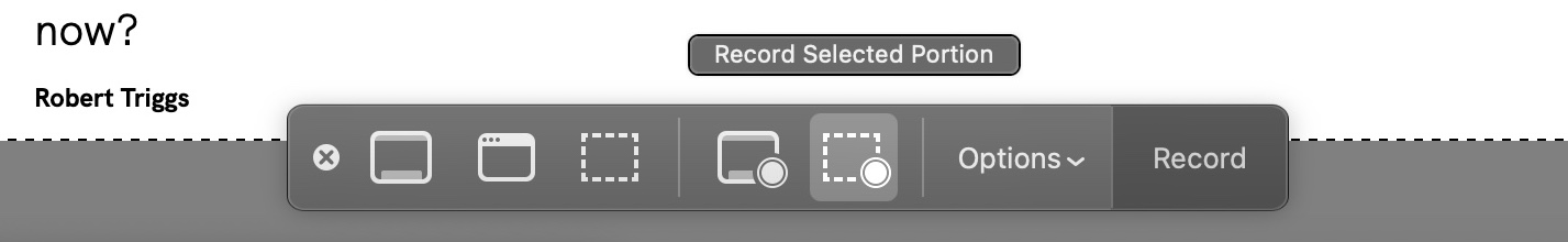 quicktime screen record buttons