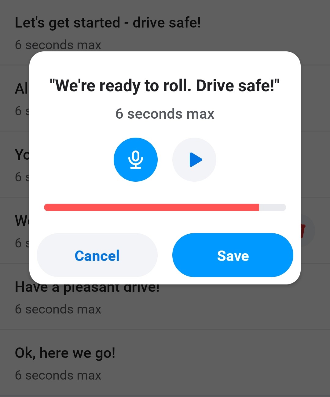 record voice Waze