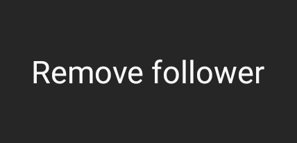 remove follower button