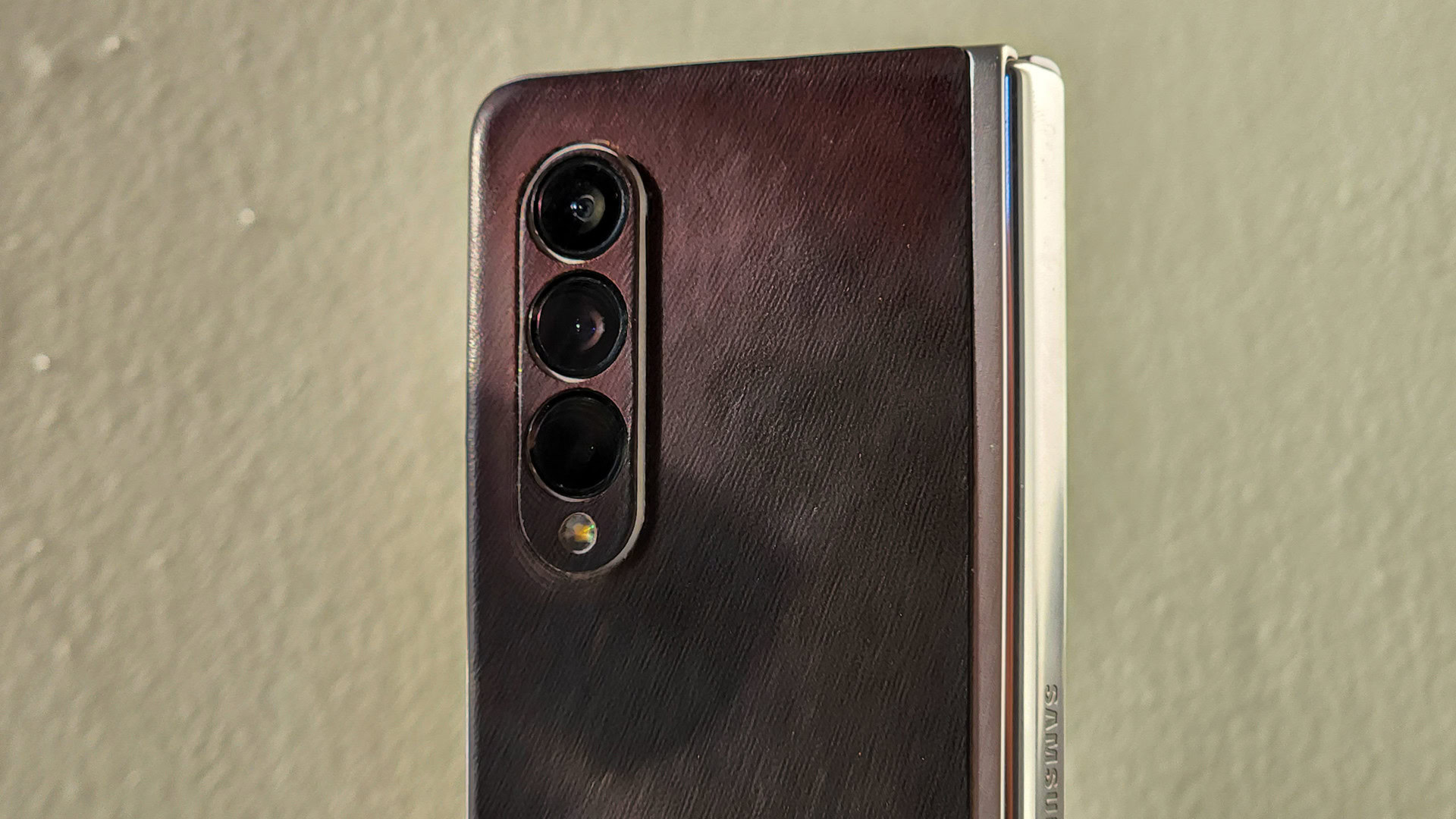 Samsung Galaxy Z Fold 3 back heroshot