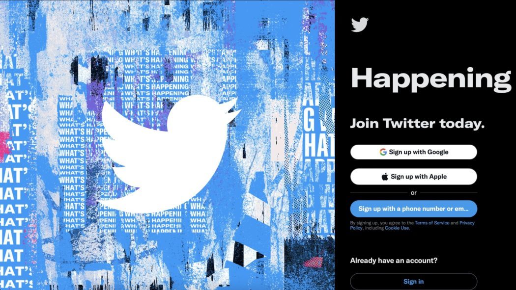 twitter main page
