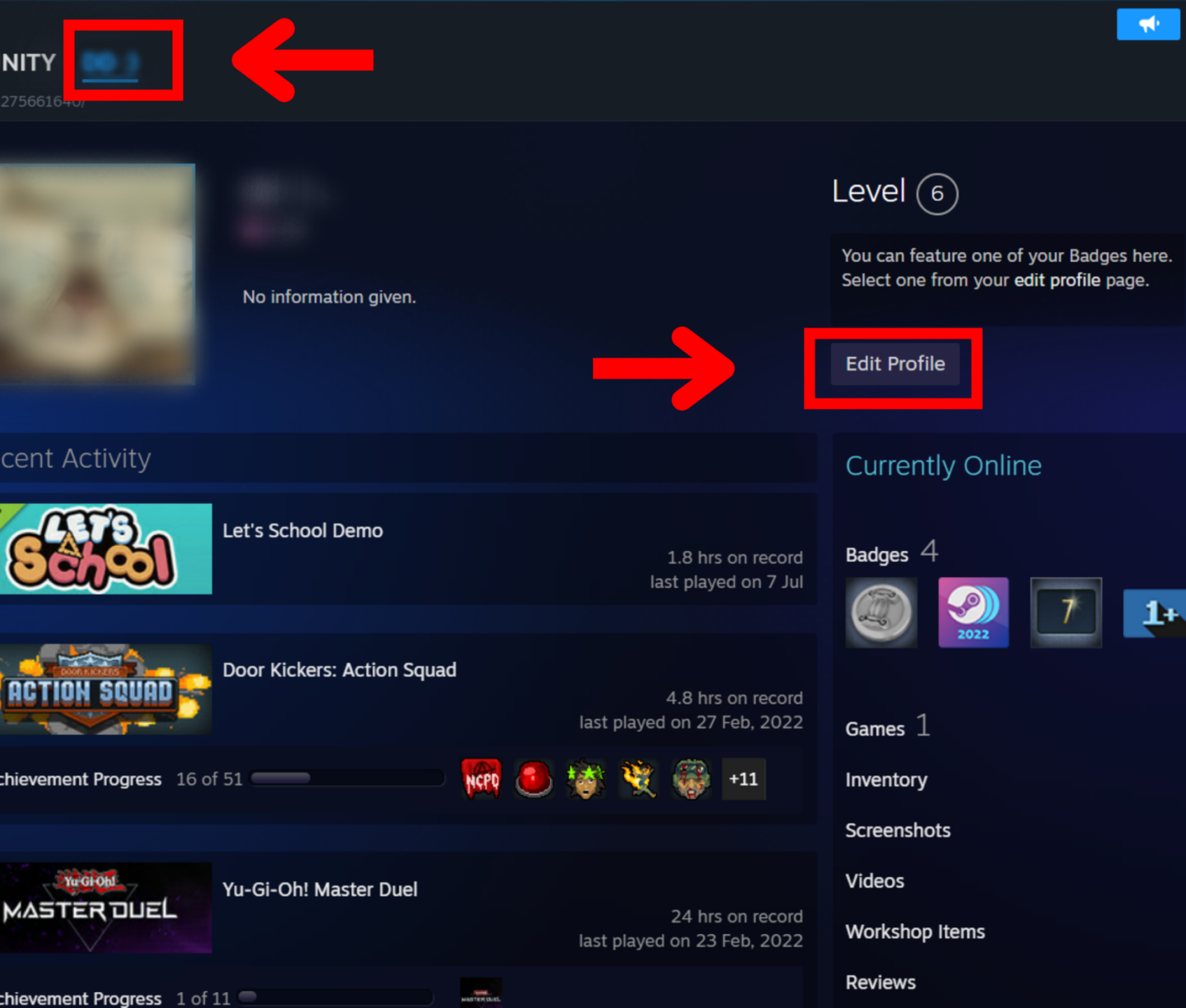 how to find id steam