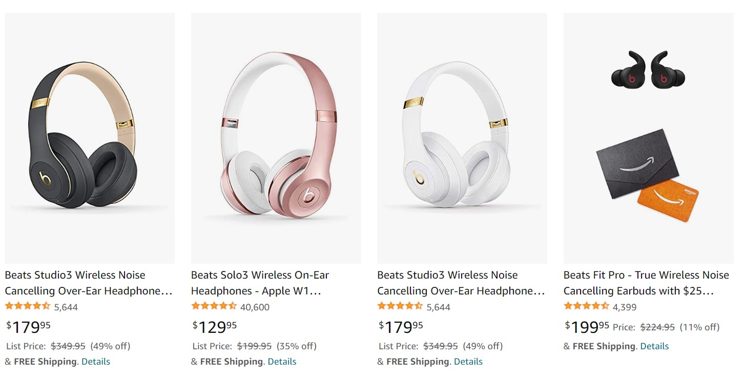 Amazon Beats Deals