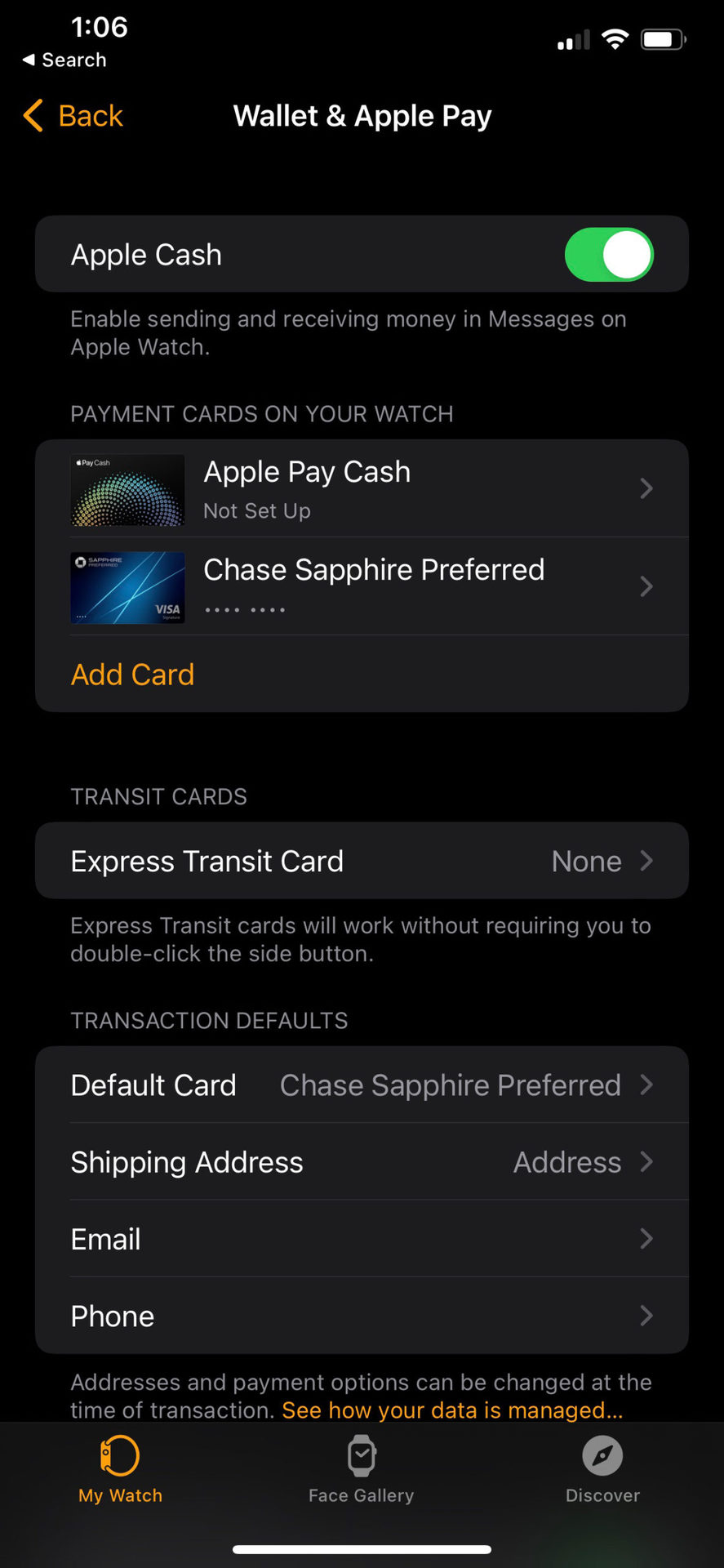 Apple Pay Payment Options