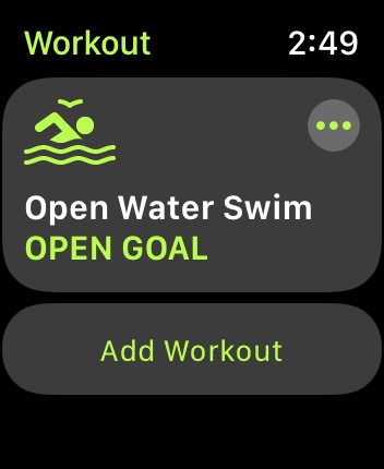 Apple Watch Screenshot Add Workout