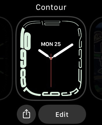 Apple Watch Screenshot Long Press Face