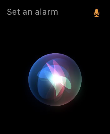 Apple Watch Siri Set Alarm