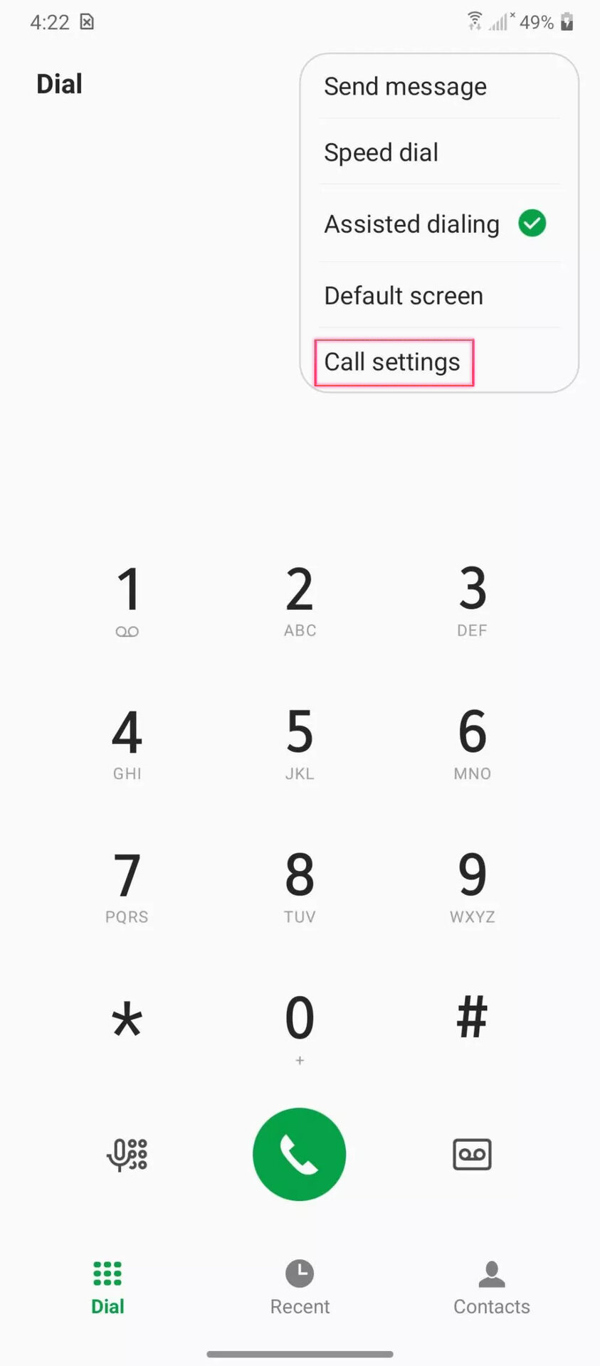 Block LG contacts from your dialer 1