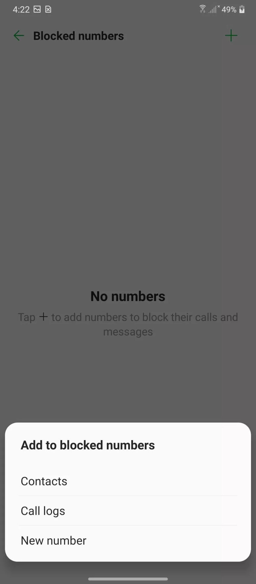 Block LG contacts from your dialer 4