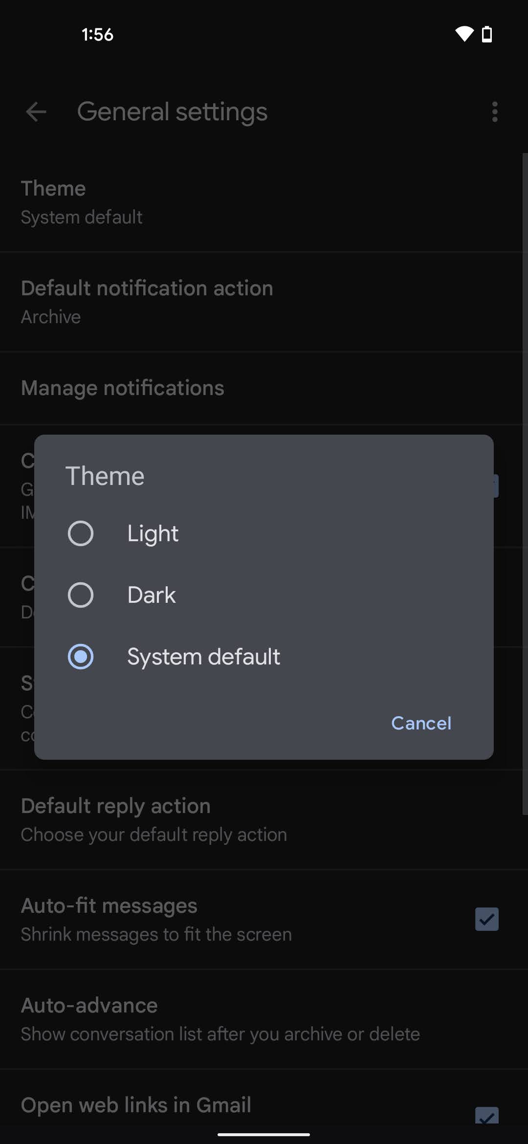 Dark Mode Gmail 4