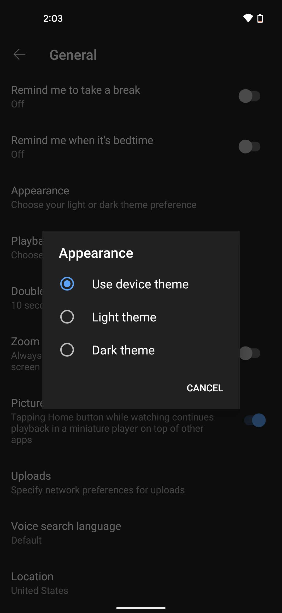 Dark Mode YouTube 3