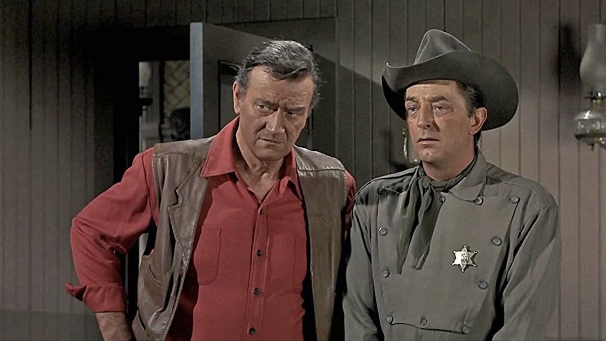 John Wayne and Robert Mitchum in El Dorado