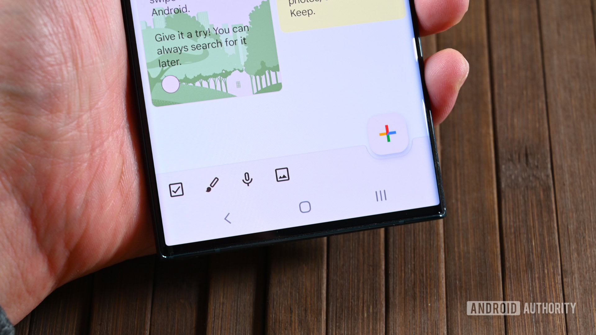 Google Keep controls