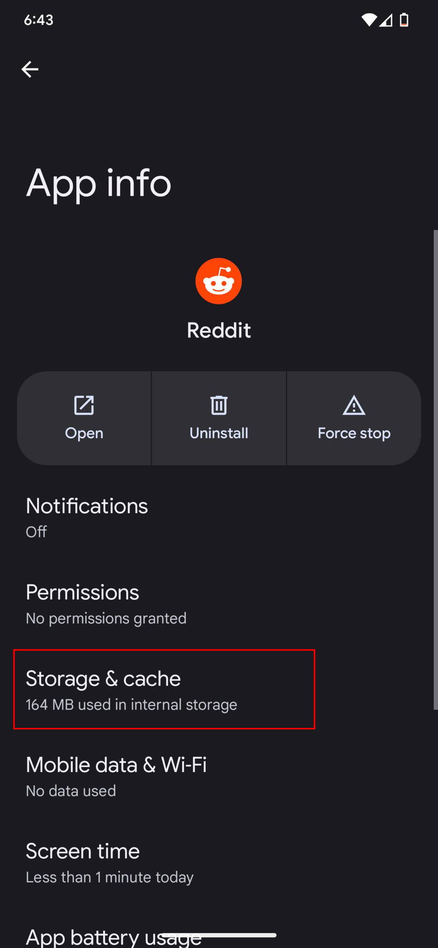 How to clear Reddit cache and storage on Android 3