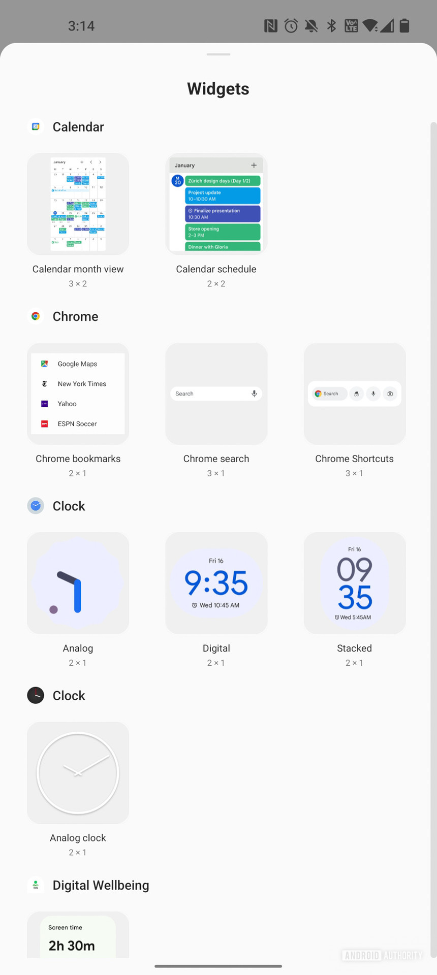 OnePlus 10 Pro Shelf Widgets