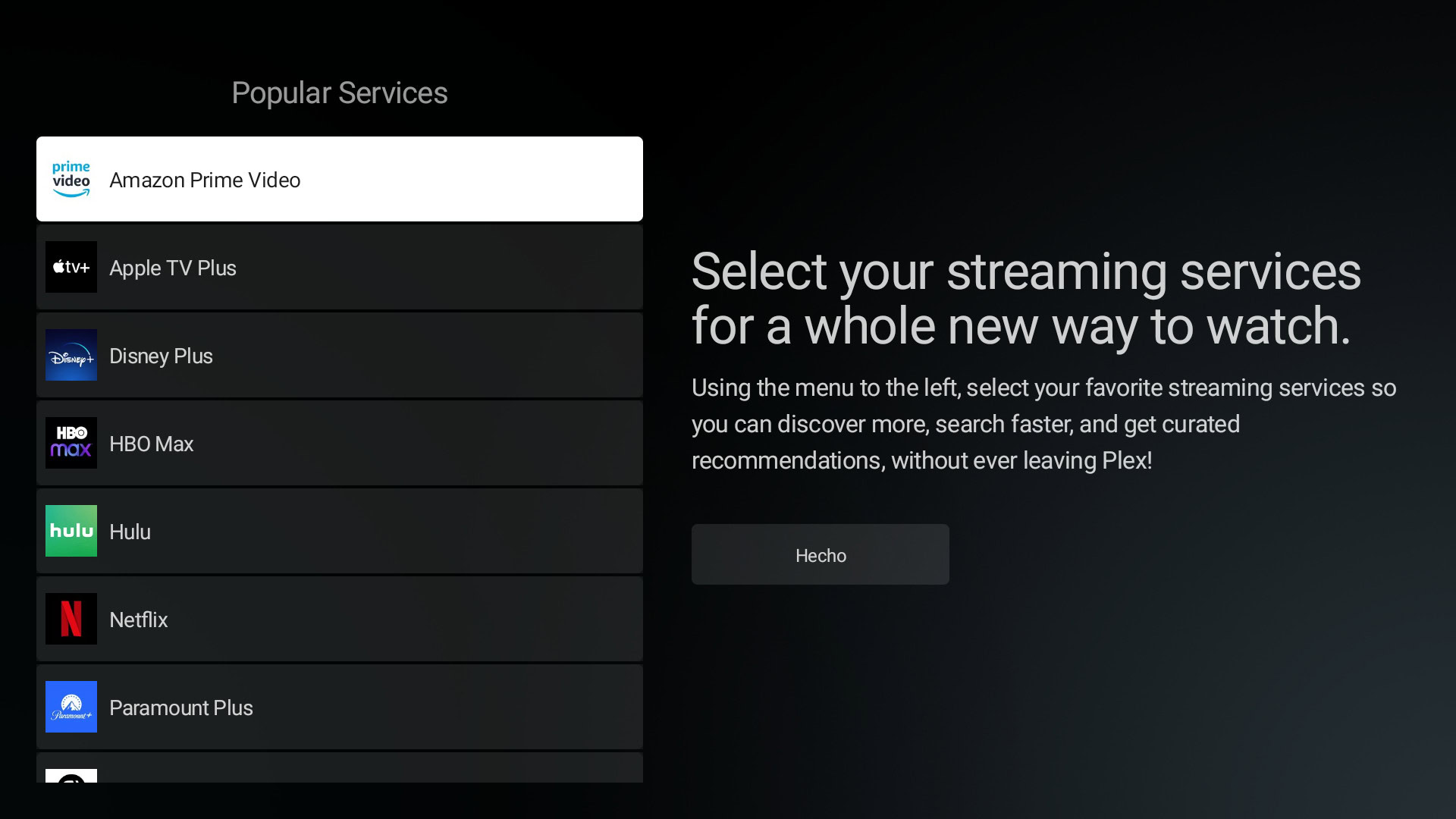 Plex Select Services