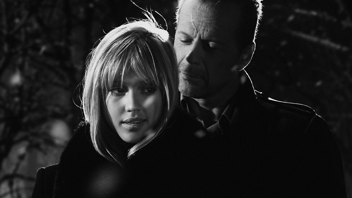 Bruce Willis and Jessica Alba in Sin City - bruce willis best movies