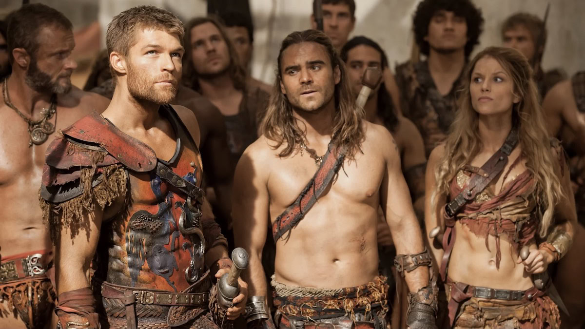 Spartacus prepares for battle in Spartacus