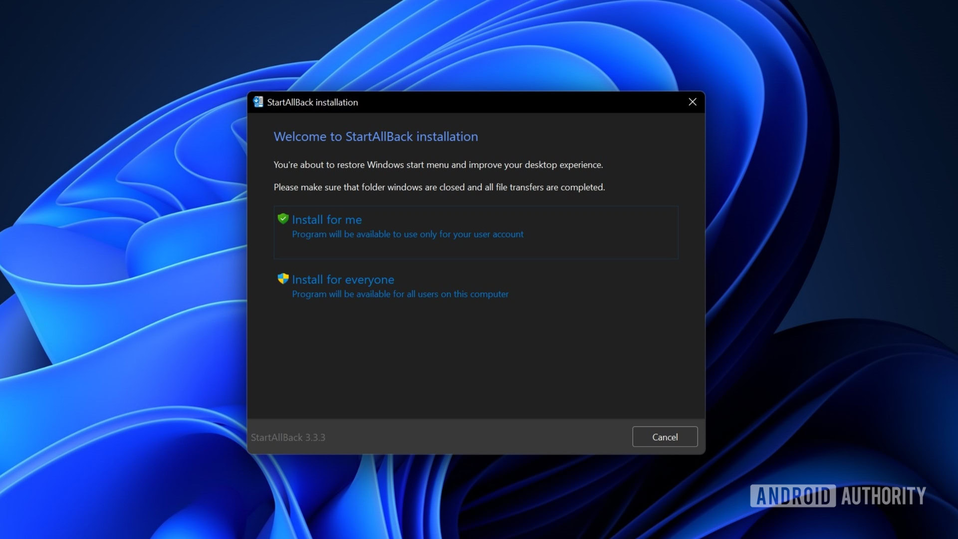StartAllBack installation Windows 11 ungroup taskbar icons