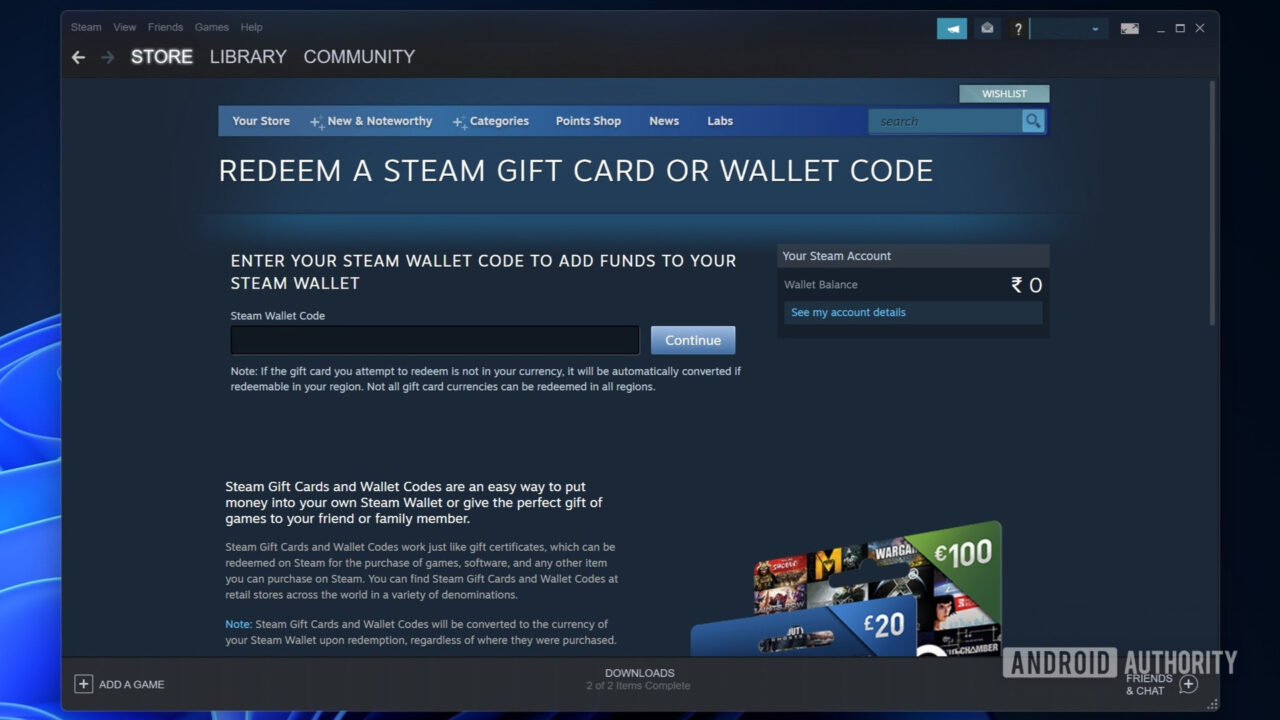 Steam gift cards What they are and how they work Android Authority