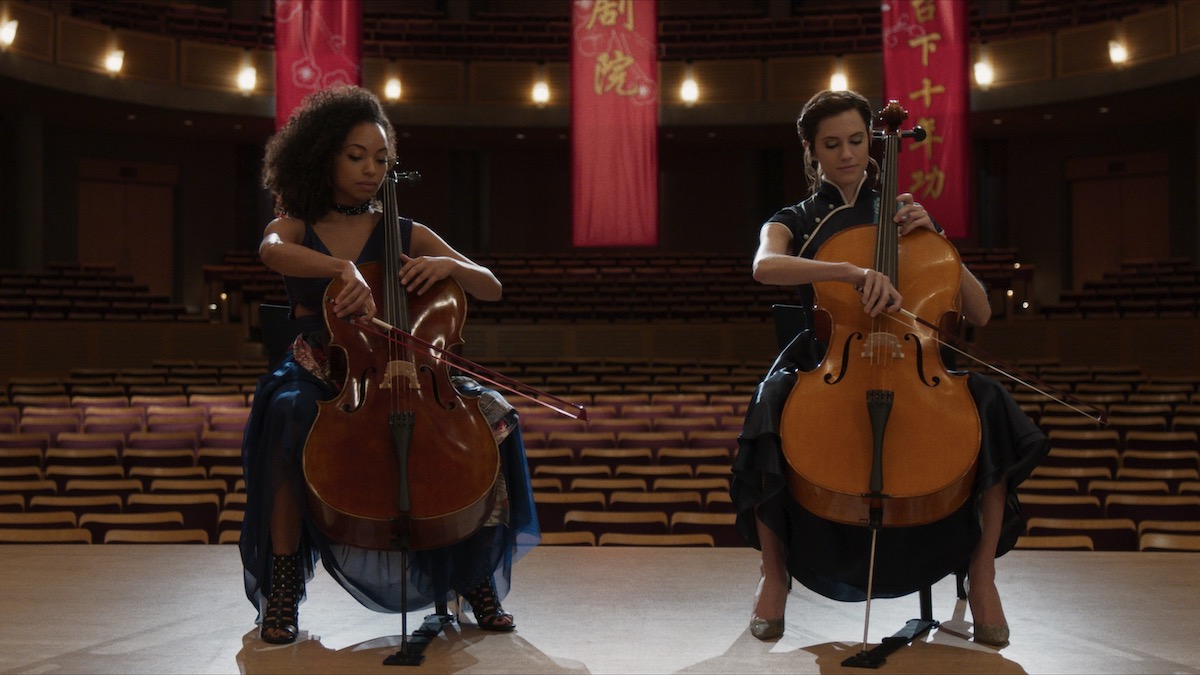 Allison williams and logan browning perform cello in the perfection - best underrated movies