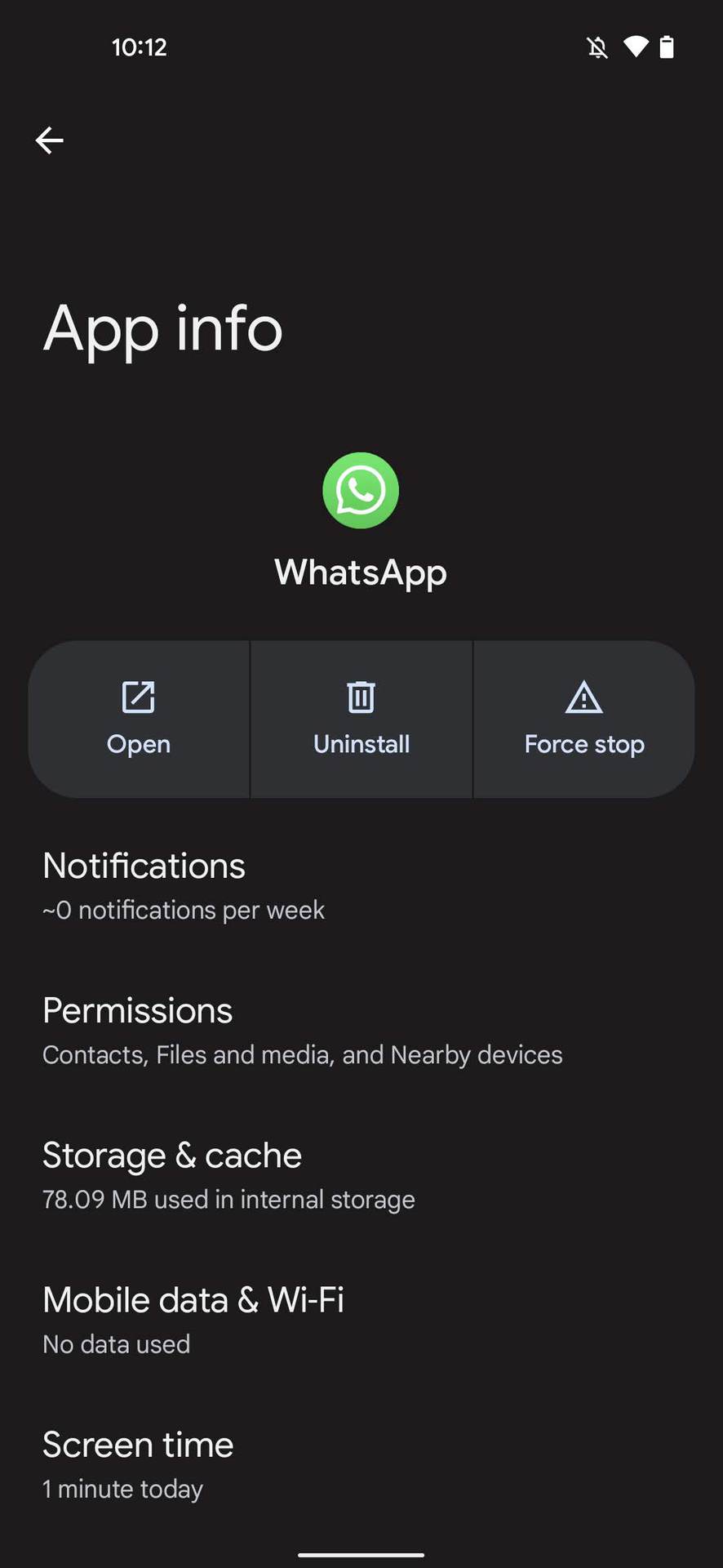 Autorizzazioni dell'app WhatsApp 3