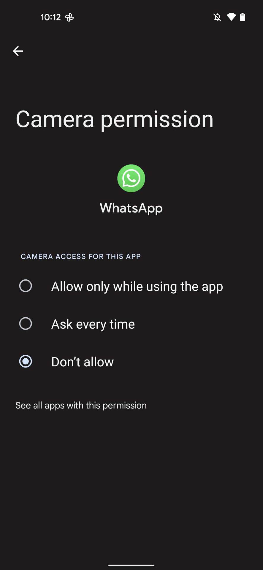 WhatsApp app permissions 5