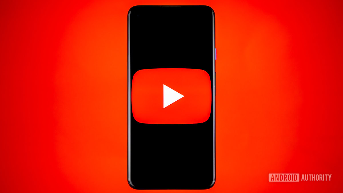 YouTube on smartphone stock photo 4