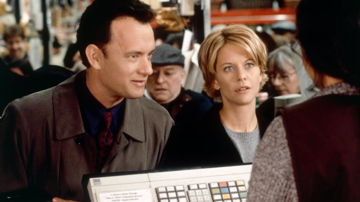 Tom Hanks dan Meg Ryan di You've Got Mail - komedi Netflix terbaik