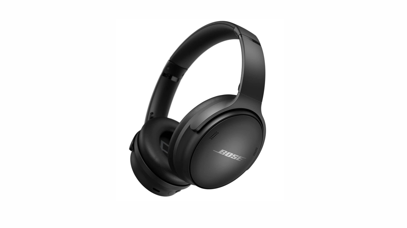 Product shot of Bose QuietComfort 45 headset from the side.
