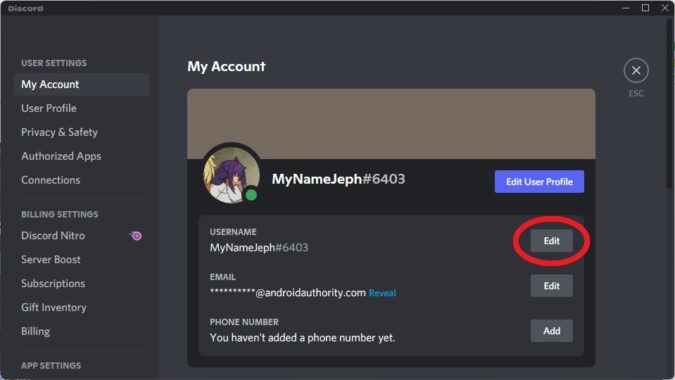 How to change your username or nickname on Discord - Android Authority